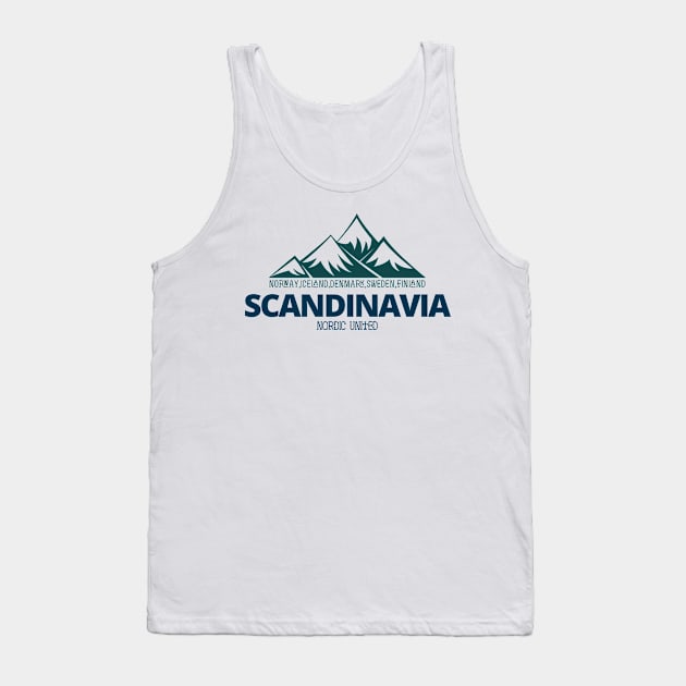 Scandinavia For Nature and Travelling Lovers - Summer Shirt Tank Top by norwayraw